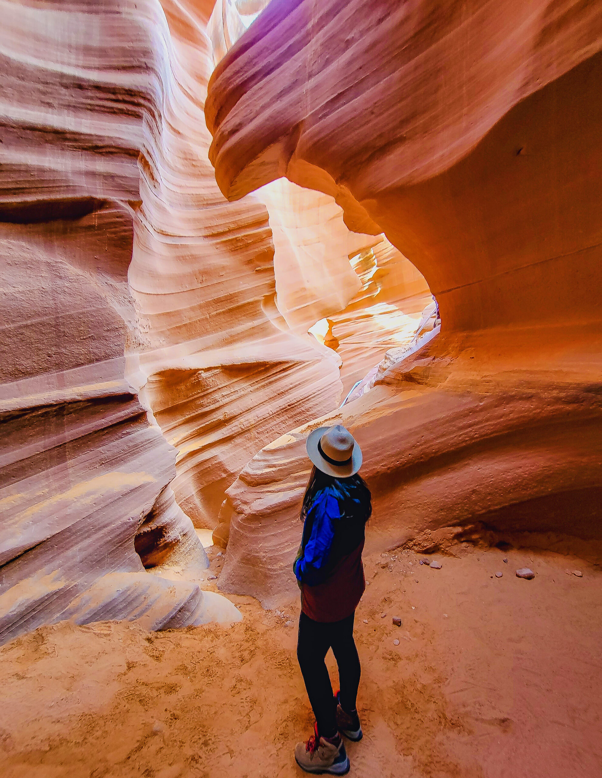 Lower Antelope Canyon in Page, AZ.