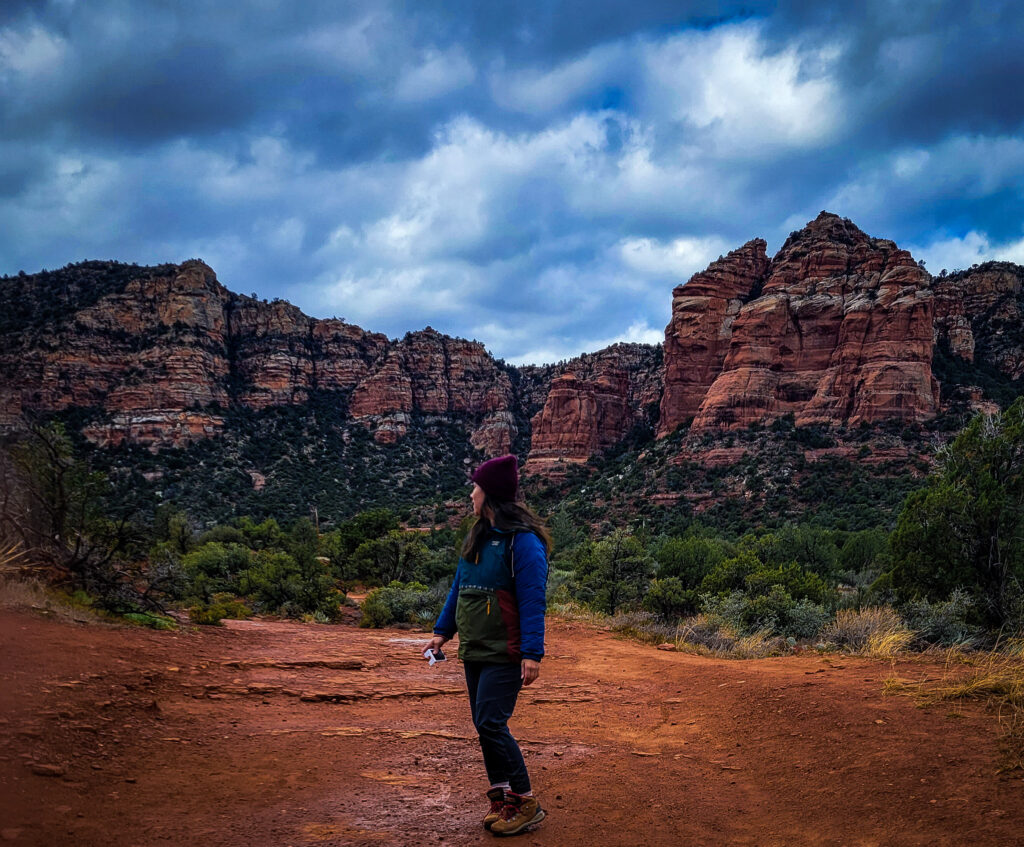 One of the biggest draws to Sedona is hiking the red rocks.