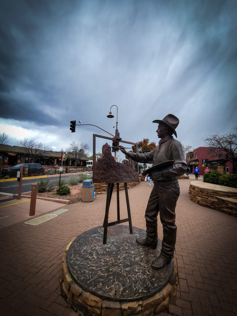 Iconic statue in downtown Sedona.