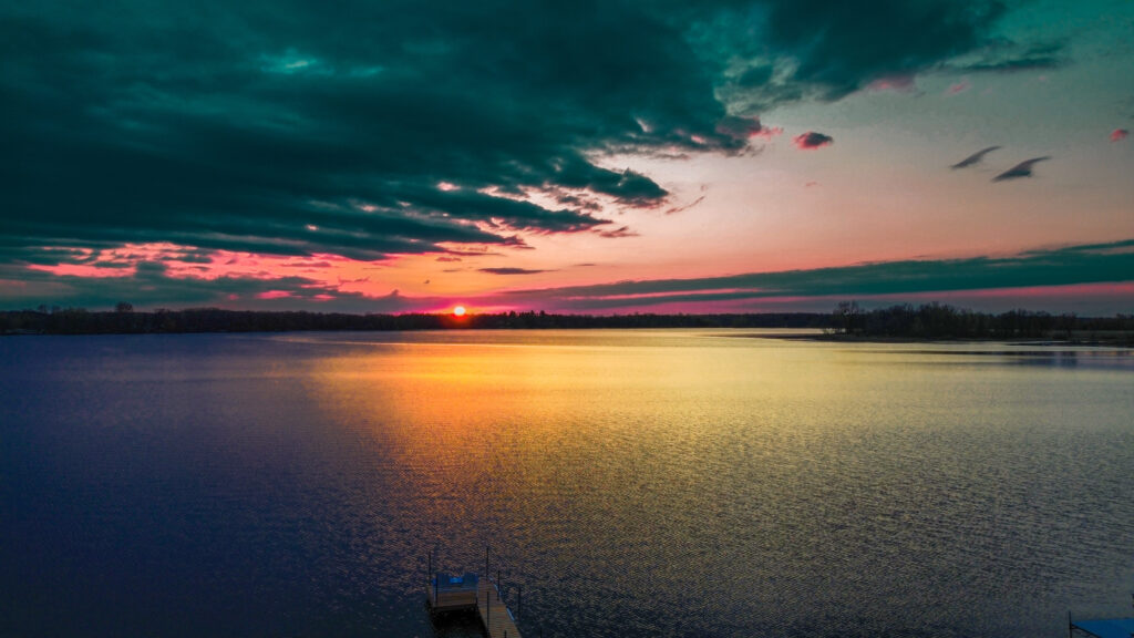 Goose Lake Getaway sunset.