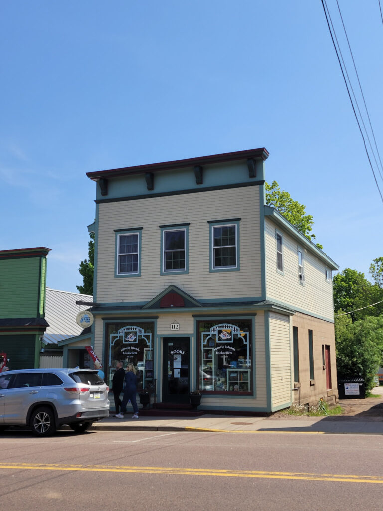 Downtown shops in Bayfield WI